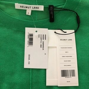 NWT Authentic Helmut Lang green top/ thin sweater